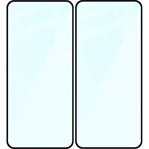 Szkło hartowane Bizon Glass Edge Duo do Nothing Phone (3a) / (3a) Pro / CMF Phone 2 Pro czarna ramka [2 PACK]