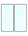 Szkło hartowane Bizon Glass Edge Duo do Nothing Phone (3a) / (3a) Pro / CMF Phone 2 Pro czarna ramka [2 PACK]