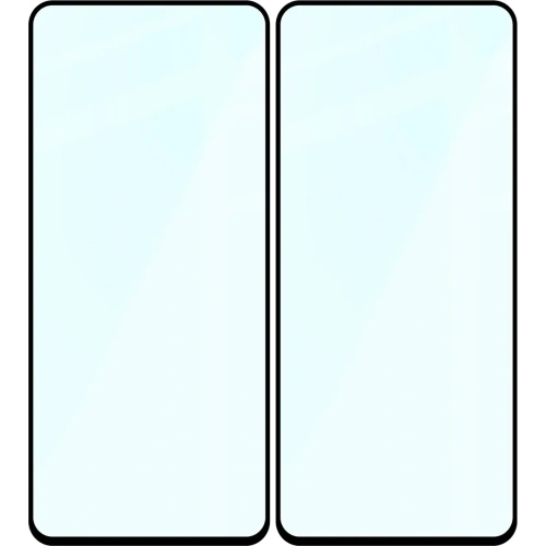 Szkło hartowane Bizon Glass Edge Duo do OnePlus Nord 3 czarna ramka [2 PACK]