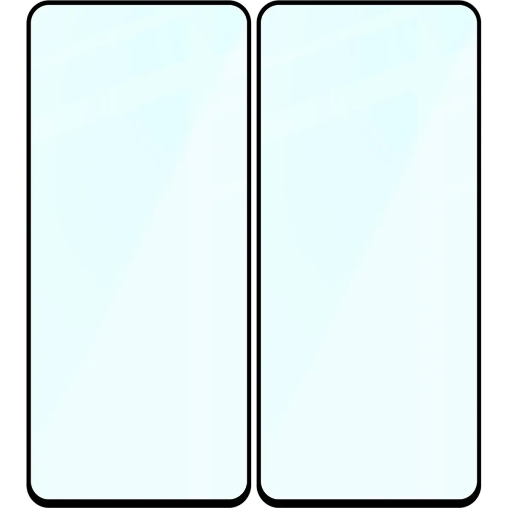 Szkło hartowane Bizon Glass Edge Duo do OnePlus Nord 3 czarna ramka [2 PACK]