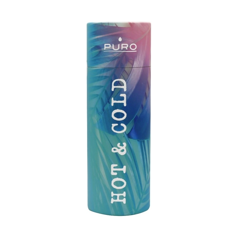 Hurtownia GSM - Butelka termická z nerezové oceli Puro Hot&Cold 500ml (Tropical - Palmy Růžové) - PUR172PALM - {ean13} - Hurt