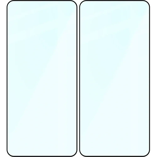 Szkło hartowane Bizon Glass Edge Duo do Xiaomi POCO X6 Pro / X7 Pro czarna ramka [2 PACK]