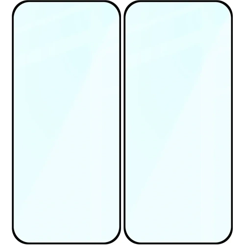 Szkło hartowane Bizon Glass Edge Duo do Google Pixel 10 / 10 Pro / 9 / 9 Pro czarna ramka [2 PACK]