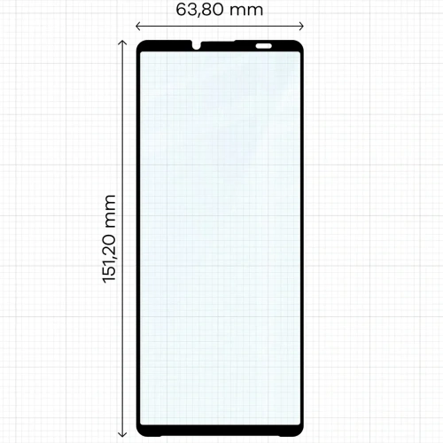 Szkło hartowane Bizon Glass Edge Duo do Sony Xperia 10 VI czarna ramka [2 PACK]