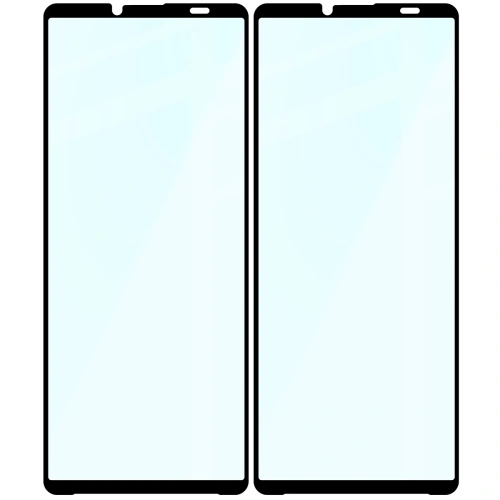 Szkło hartowane Bizon Glass Edge Duo do Sony Xperia 10 VI czarna ramka [2 PACK]