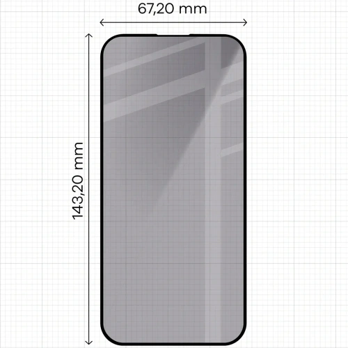 Prywatyzujące szkło hartowane Bizon Glass Edge Shadow Duo do Apple iPhone 15 Pro przyciemniane z czarną ramką [2 PACK]