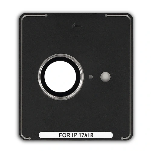 Szkło na aparat z aplikatorem Bizon Glass Snap Lens do Apple iPhone Air jasnozłota ramka