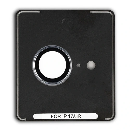 Szkło na aparat z aplikatorem Bizon Glass Snap Lens do Apple iPhone Air błękitna ramka