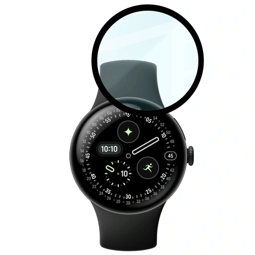 Szkło hybrydowe Bizon Glass Watch Edge Hybrid do Google Pixel Watch 4 41 mm czarne