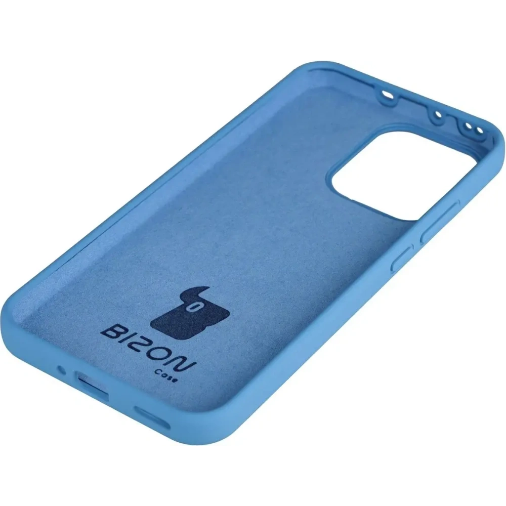 Silikonowe etui Bizon Soft Case do Oppo Reno 14 niebieskie