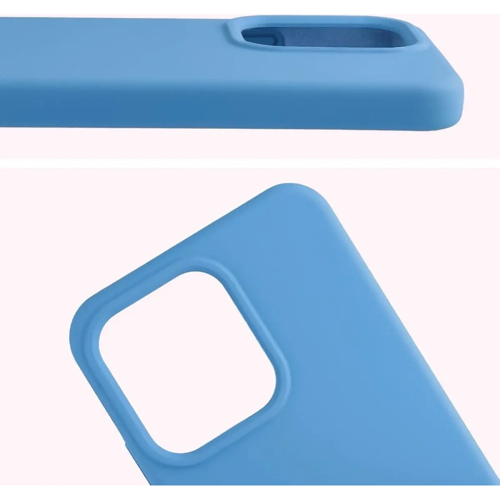 Silikonowe etui Bizon Soft Case do Oppo Reno 14 niebieskie