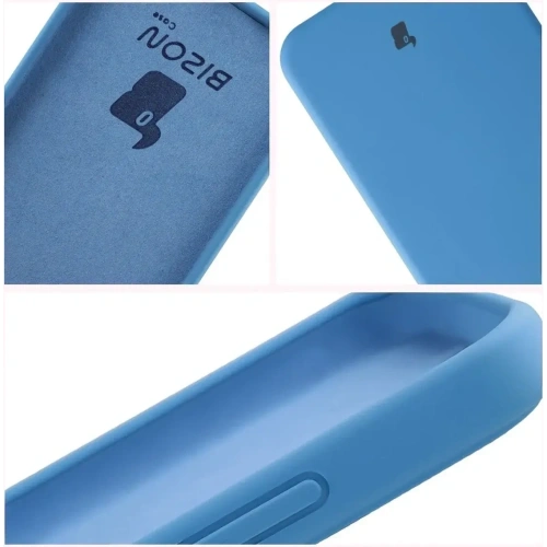 Silikonowe etui Bizon Soft Case do Oppo Reno 14 niebieskie