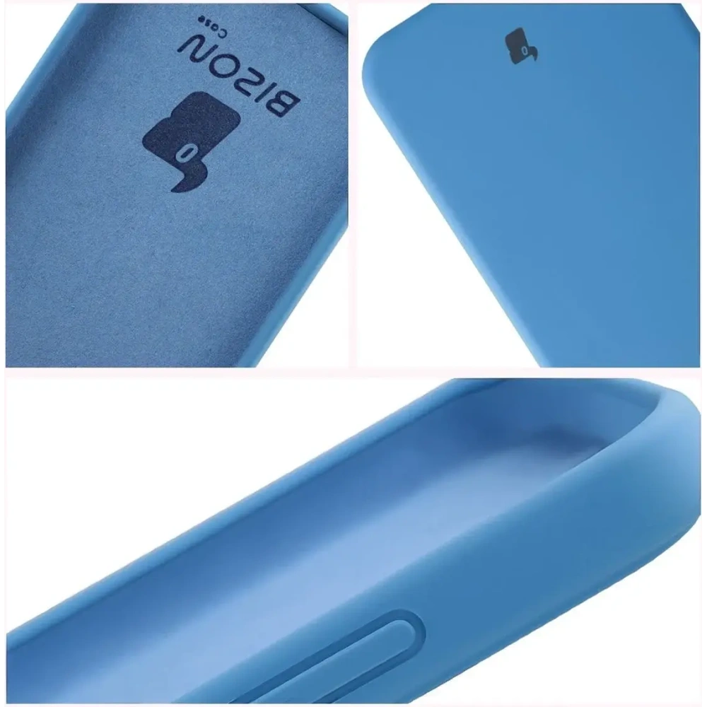 Silikonowe etui Bizon Soft Case do Oppo Reno 14 niebieskie