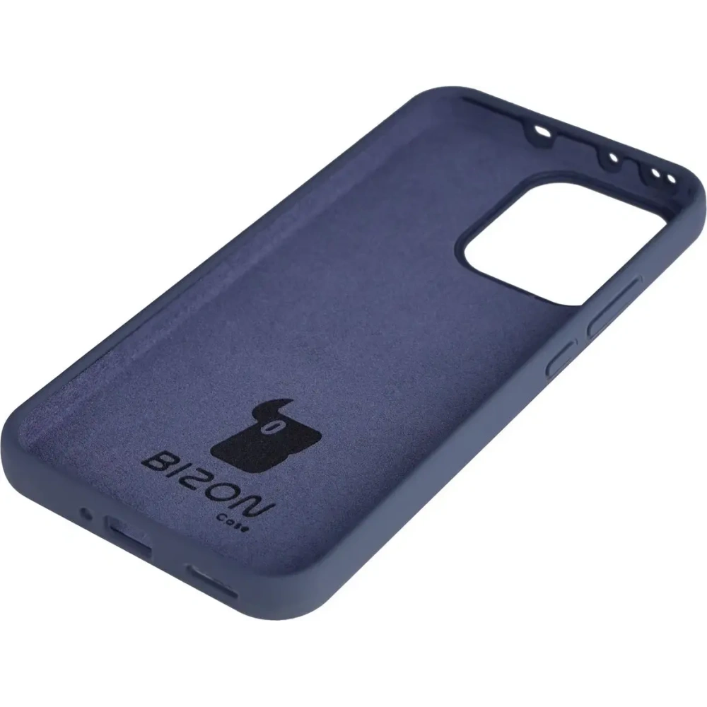 Silikonowe etui Bizon Soft Case do Oppo Reno 14 ciemnoniebieskie