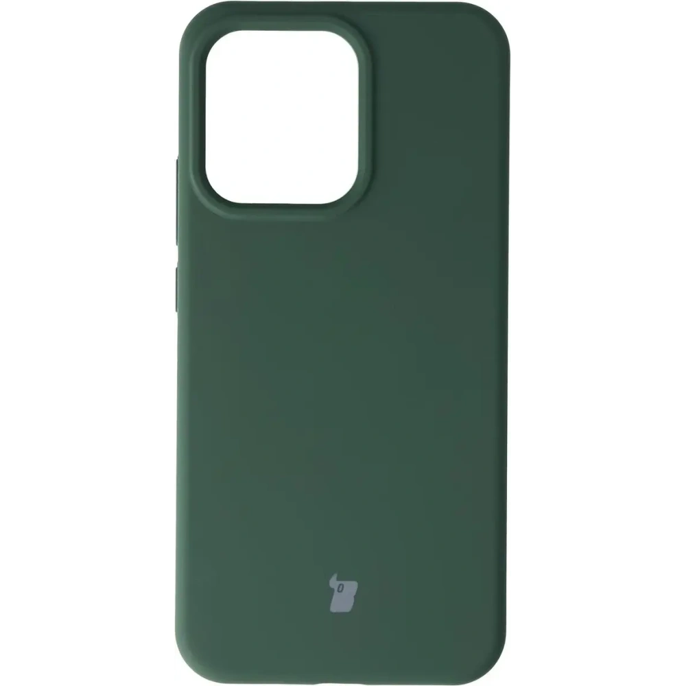 Silikonowe etui Bizon Soft Case do Oppo Reno 14 ciemnozielone
