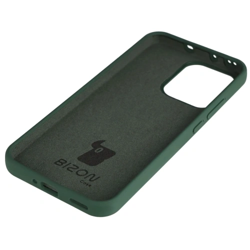 Silikonowe etui Bizon Soft Case do Oppo Reno 14 ciemnozielone