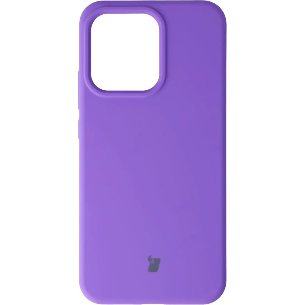 Silikonowe etui Bizon Soft Case do Oppo Reno 14 fioletowe