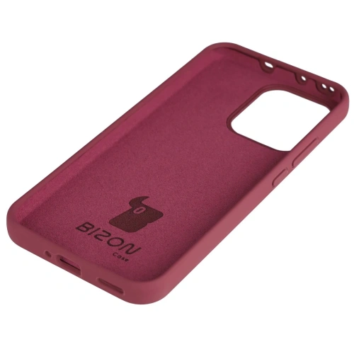 Silikonowe etui Bizon Soft Case do Oppo Reno 14 ciemnofioletowe