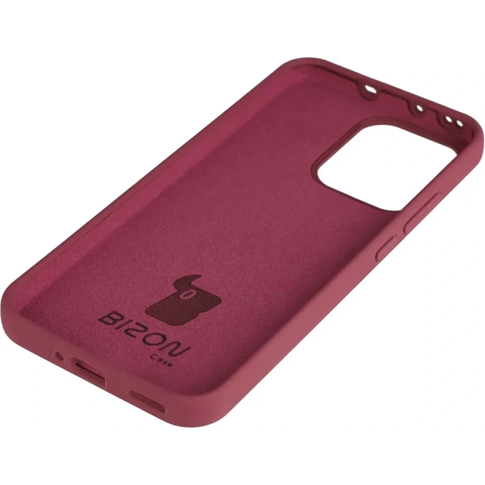 Silikonowe etui Bizon Soft Case do Oppo Reno 14 ciemnofioletowe