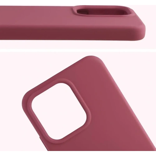 Silikonowe etui Bizon Soft Case do Oppo Reno 14 ciemnofioletowe