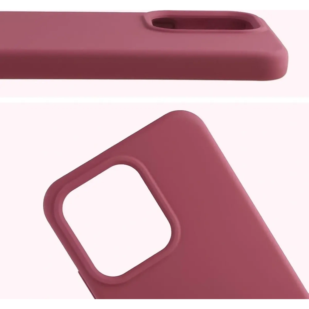 Silikonowe etui Bizon Soft Case do Oppo Reno 14 ciemnofioletowe