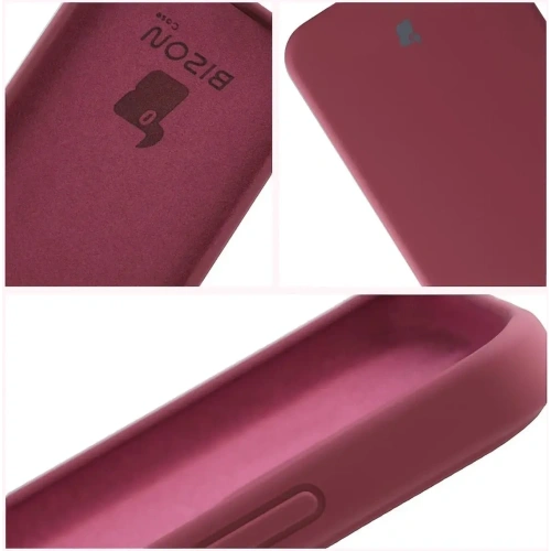 Silikonowe etui Bizon Soft Case do Oppo Reno 14 ciemnofioletowe