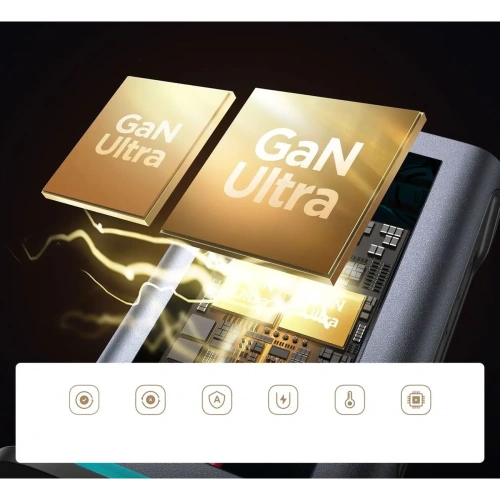 Ładowarka Joyroom JR-TCM02 GaN 65W stacja ładująca 4xUSB-C 2xUSB-A wtyczka UK szara