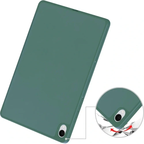 Etui z klapką Bizon Case Tab Lizard do Samsung Samsung Galaxy Tab S11 ciemnozielone