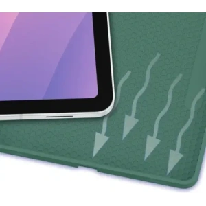 Etui z klapką Bizon Case Tab Lizard do Samsung Samsung Galaxy Tab S11 ciemnozielone