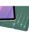 Etui z klapką Bizon Case Tab Lizard do Samsung Samsung Galaxy Tab S11 ciemnozielone