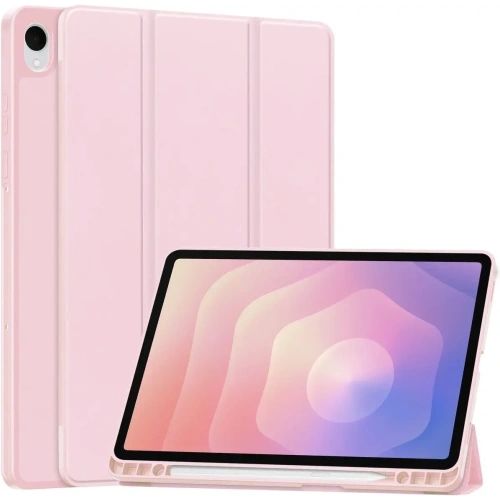 Etui z klapką Bizon Case Tab Lizard do Samsung Samsung Galaxy Tab S11 różowe