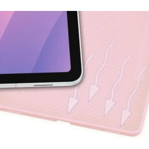 Etui z klapką Bizon Case Tab Lizard do Samsung Samsung Galaxy Tab S11 różowe