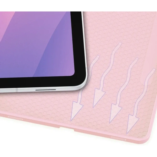 Etui z klapką Bizon Case Tab Lizard do Samsung Samsung Galaxy Tab S11 różowe