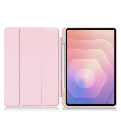 Etui z klapką Bizon Case Tab Lizard do Samsung Samsung Galaxy Tab S11 różowe