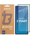 Szkło hartowane Bizon Glass Edge Duo do Samsung Galaxy Z Fold7 czarna ramka [2 PACK]