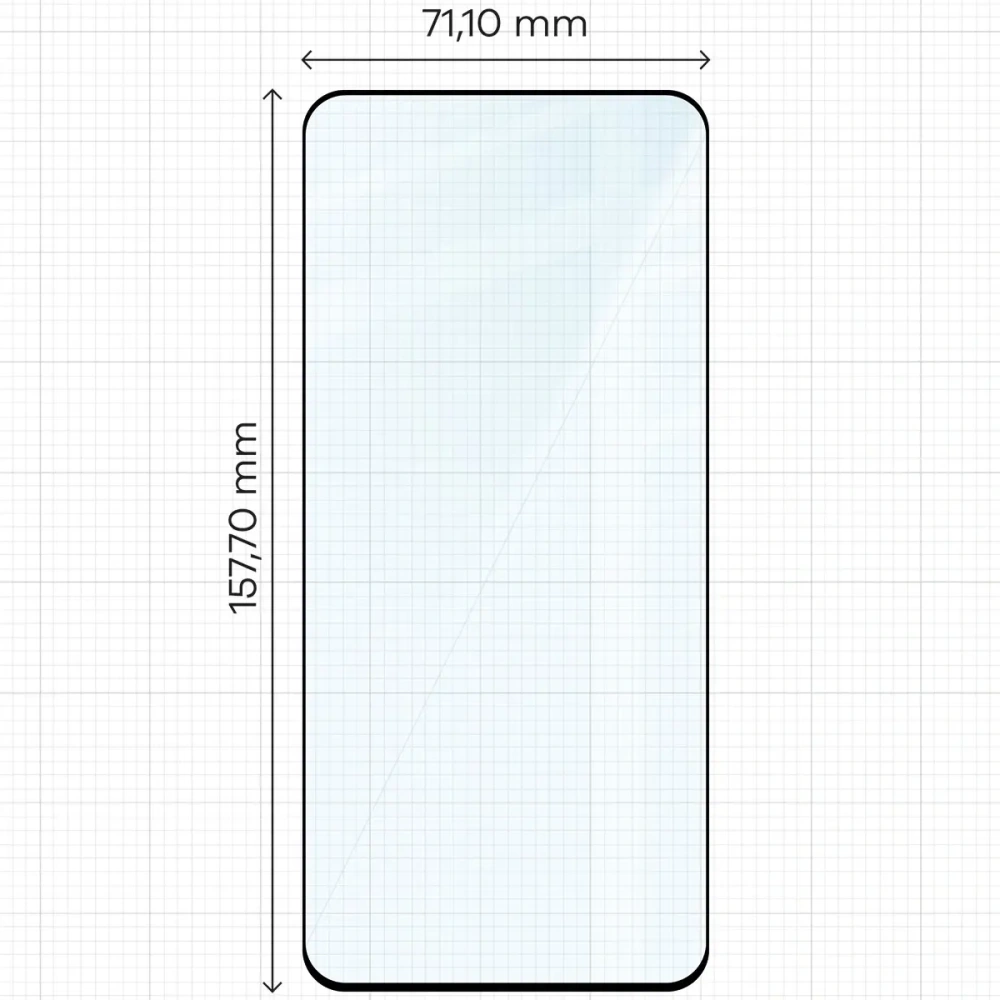 Szkło hartowane Bizon Glass Edge Duo do Xiaomi Redmi Note 14 4G / 5G / POCO M7 Pro 5G czarna ramka [2 PACK]