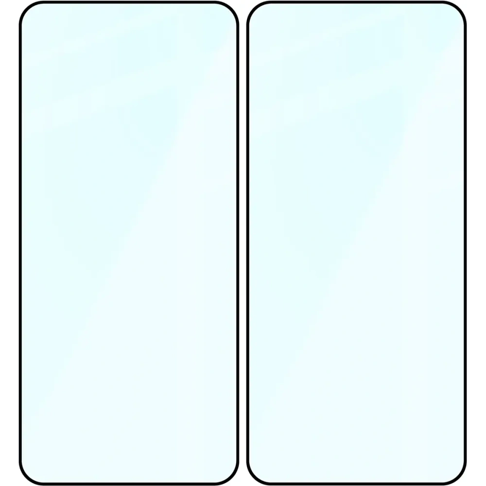 Szkło hartowane Bizon Glass Edge Duo do Xiaomi 13 czarna ramka [2 PACK]