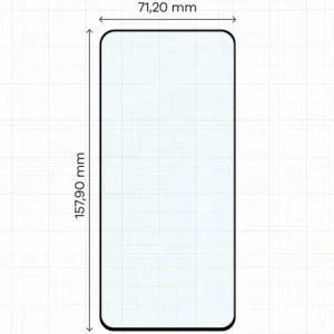Szkło hartowane Bizon Glass Edge Duo do Xiaomi 13T Pro / 13T czarna ramka [2 PACK]
