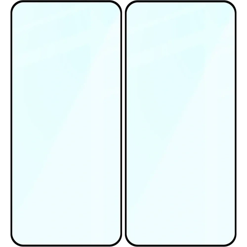 Szkło hartowane Bizon Glass Edge Duo do Xiaomi 15 czarna ramka [2 PACK]