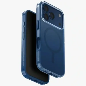 Etui UNIQ Clario do Apple iPhone 17 Pro Magclick Charging niebieski
