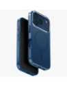 Etui UNIQ Clario do Apple iPhone 17 Pro Magclick Charging niebieski