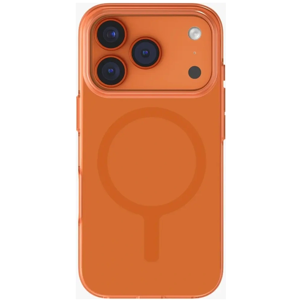 Etui UNIQ Clario do Apple iPhone 17 Pro Magclick Charging pomarańczowy