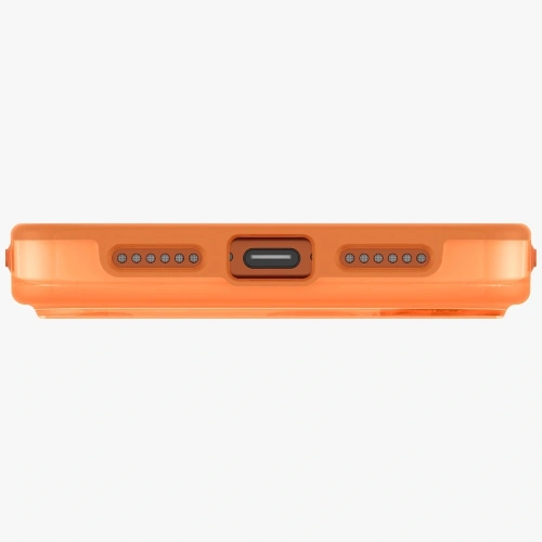 Etui UNIQ Clario do Apple iPhone 17 Pro Magclick Charging pomarańczowy