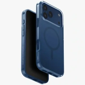 Etui UNIQ Clario do Apple iPhone 17 Pro Max Magclick Charging niebieski