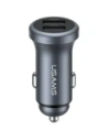 Ładowarka samochodowa USAMS CC320 Aluminium 2.4A 2xUSB-A tarnish