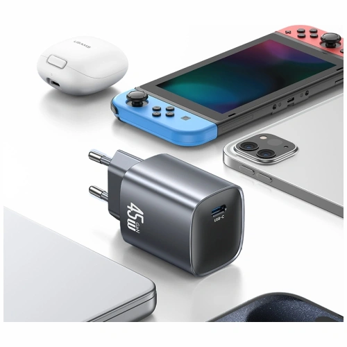 Ładowarka sieciowa USAMS T66 USB-C 45W GaN Fast Charger tarnish