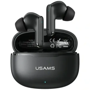 Bezprzewodowe słuchawki dokanałowe TWS USAMS E05 Bluetooth 6.0 czarny