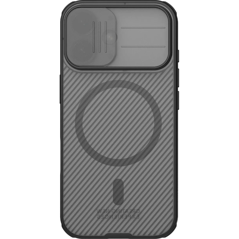 Etui Nillkin CamShield Pro Magnetic Case do Apple iPhone 17 półprzezroczyste czarne