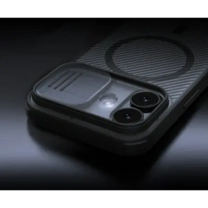 Etui Nillkin CamShield Pro Magnetic Case do Apple iPhone 17 półprzezroczyste czarne