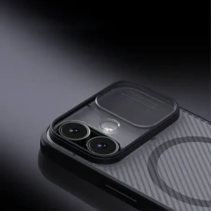 Etui Nillkin CamShield Pro Magnetic Case do Apple iPhone 17 półprzezroczyste czarne